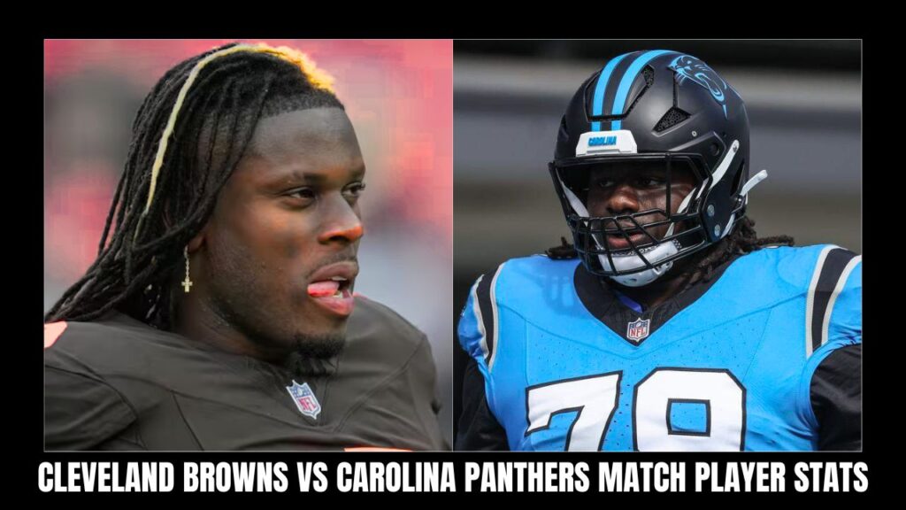 cleveland browns vs carolina panthers match player stats